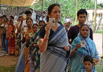 nearly 82 per cent polling recorded in west bengal