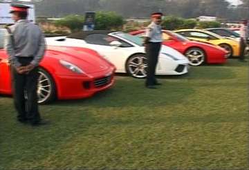 nearly 100 world class cars take part in parx super car show in mumbai