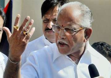 yeddyurappa rules out resignation