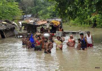 nine districts in bihar hit by flood 4 lakh people affected