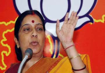 non political people cannot bring change of rule sushma