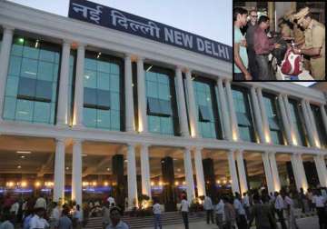 now reach new delhi railway station an hour before departure of your train