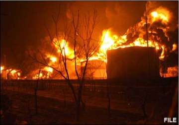 oil factory gutted in major fire