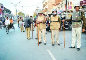 four arrested for lucknow violence