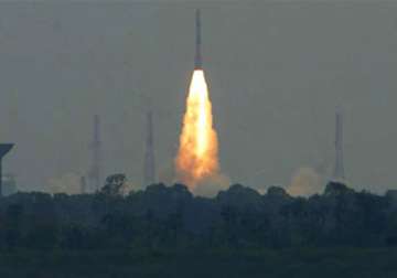 pm watches as 100th indian space mission blasts off