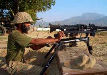 pak troops fire at indian outposts near loc