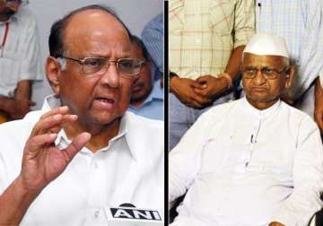 pawar makes veiled attack on hazare