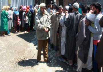 polling underway in baramulla ls seat