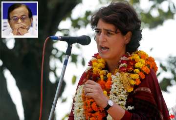 priyanka supports chidambaram opposition continues to attack him