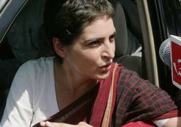 priyanka takes over poll campaign in family strongholds amethi rae bareli