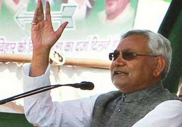 pro modi slogans at nitish kumar rally