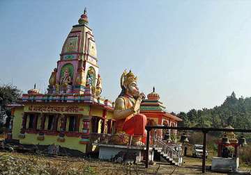protest in up village over damaged idol in temple
