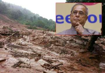 pune landslide pranab mukherjee condoles loss of lives