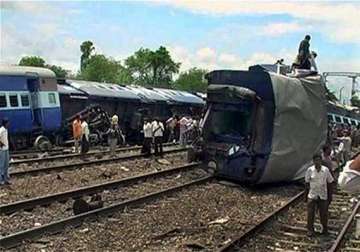 puri durg express collides with goods train 3 wagons derailed