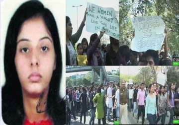radhika murder residents du students stage protests