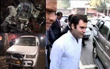 rahul helps accident victim takes him to hospital