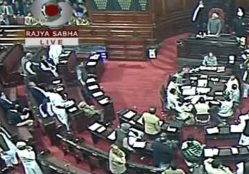 rajya sabha adjourned after uproar by bjp over chidambaram issue