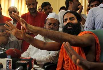 ramdev stopped in up and sent back to haridwar