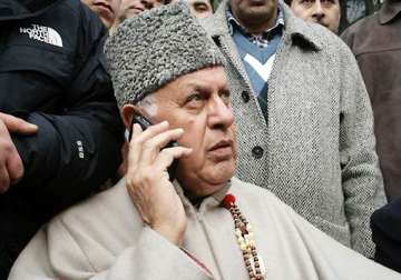 row over kashmir custodial death a political stunt says farooq