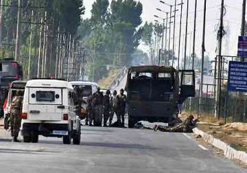 sho killed as militants fire on police vehicle in budgam