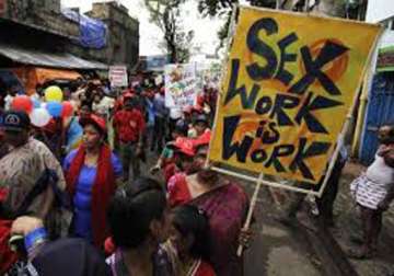 sex workers protest against sexual violence on v day