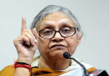 sheila accuses bjp ruled corporations in delhi of lethargy