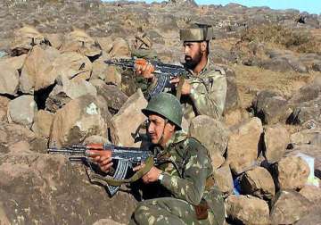 shots fired at indian post by pakistan snipers