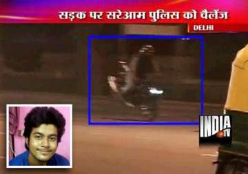 stunt biker injured delhi biker likely to be arrested