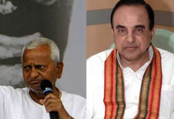 subramanian swamy asks team anna to get sanction condition removed
