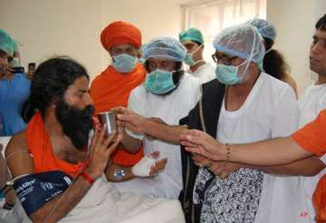 swami ramdev to be discharged on tuesday