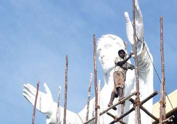 tallest christ statue in india ready