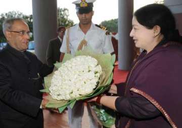 tamil nadu cm jayalalithaa meets president
