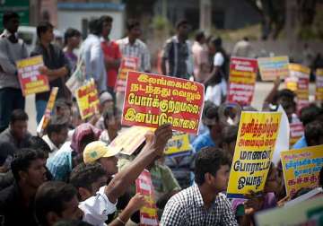tamil students protest outside airtel office in coimbatore