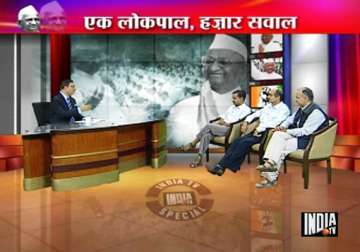 team anna expresses concern at proposed lokpal bill on india tv