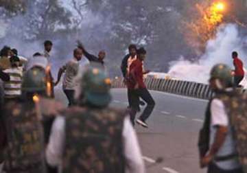 tension during funeral procession of telangana student