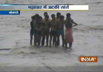 tragedy averted 10 students trapped after release of water from dam rescued