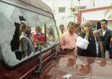 trinamool activists attack poll officials