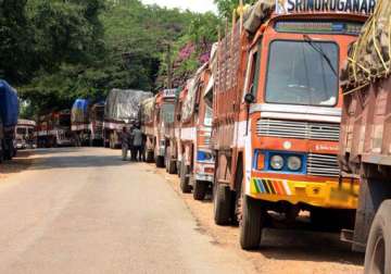 truckers strike paralyses karnataka transportation