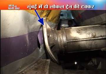 two suburban trains collide in mumbai 10 injured