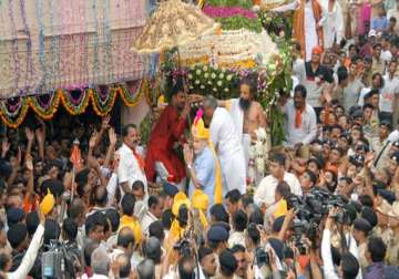 uavs keep watch as modi flags off jagannath rath yatra