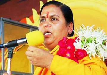 uma bharti opposes 9 pc reservation move for backward muslims