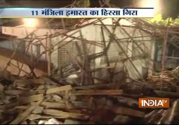 one dead over 50 trapped in building collapse in chennai