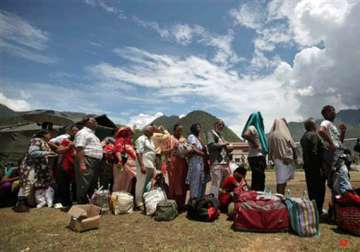 uttarakhand harsil evacuated 1 400 people still stranded in badrinath