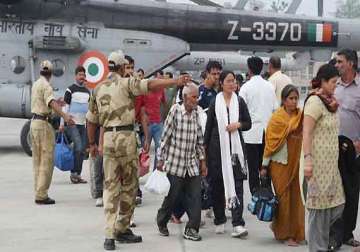 uttarakhand 134 stranded tourists flown to gujarat by chartered flight