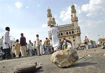 violence in old city area of hyderabad