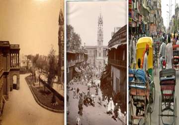 watch in pics delhi s chandni chowk down the years