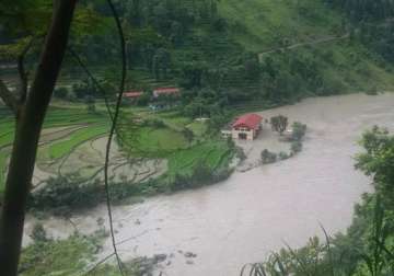 water increases in kosi following blast in nepal