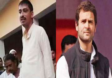 rahul gandhi meets imran masood s wife kids at saharanpur rally disapproves his hate remarks against modi