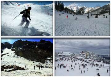 with snow skiers return to himachal s slopes