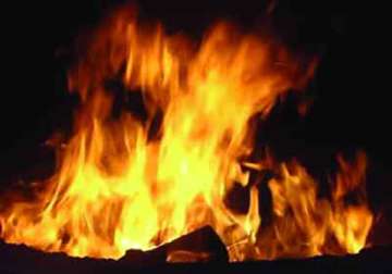 woman set on fire over dowry
